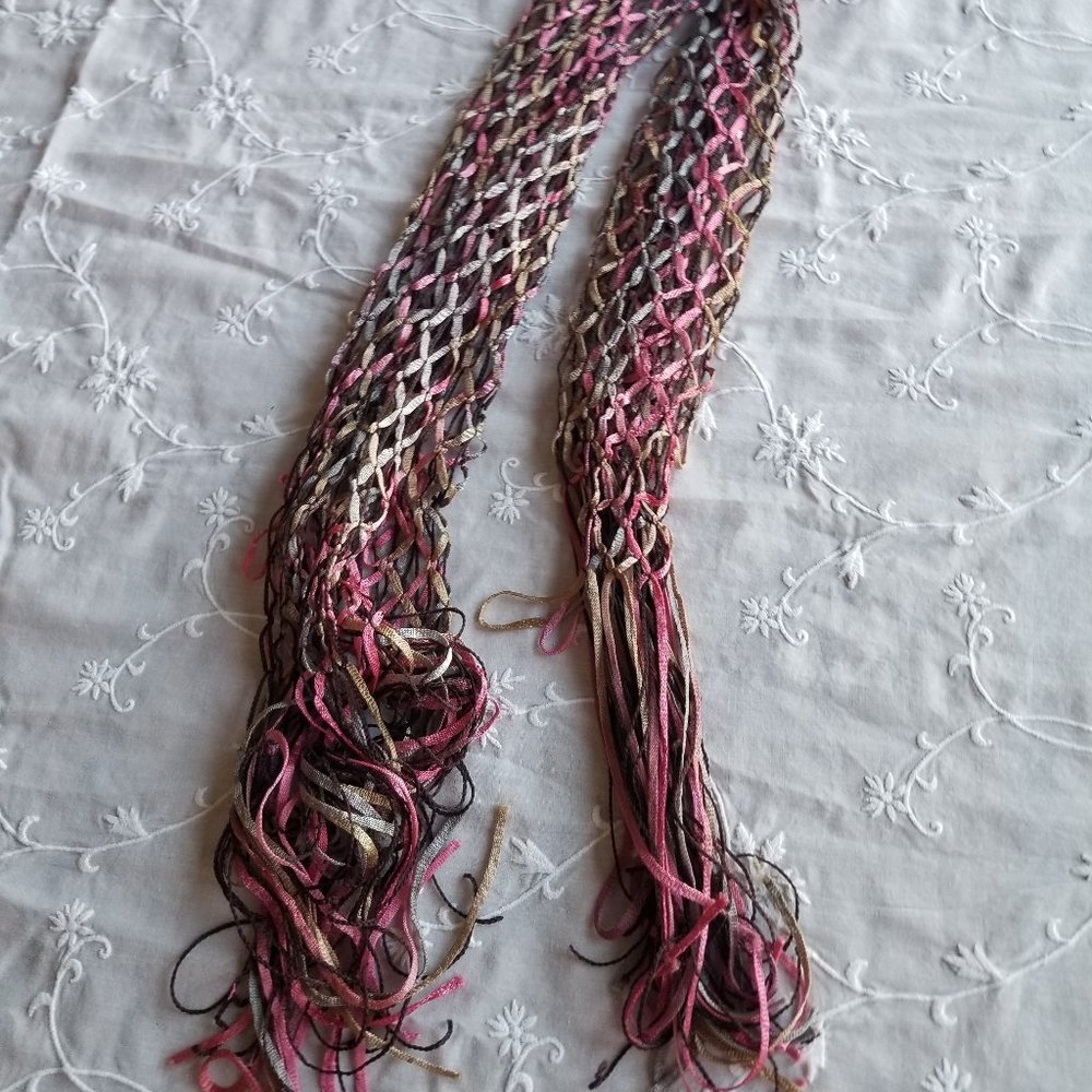 FREE WITH BUNDLE! Scarf made from ribbons